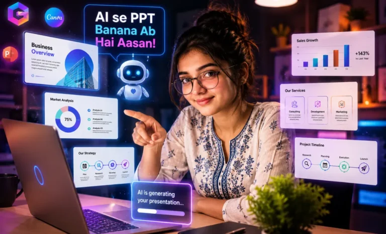 AI se PPT kaise banaye Step-by-Step Easy Method for Students 2026