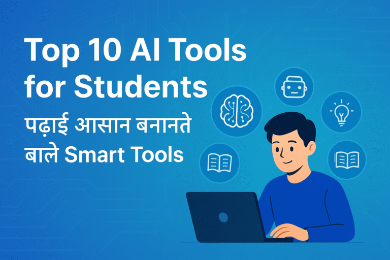 Top 10 AI Tools for Students (2026) – पढ़ाई को 5x स्मार्ट बनाने वाले AI Tools Top 10 AI Tools
