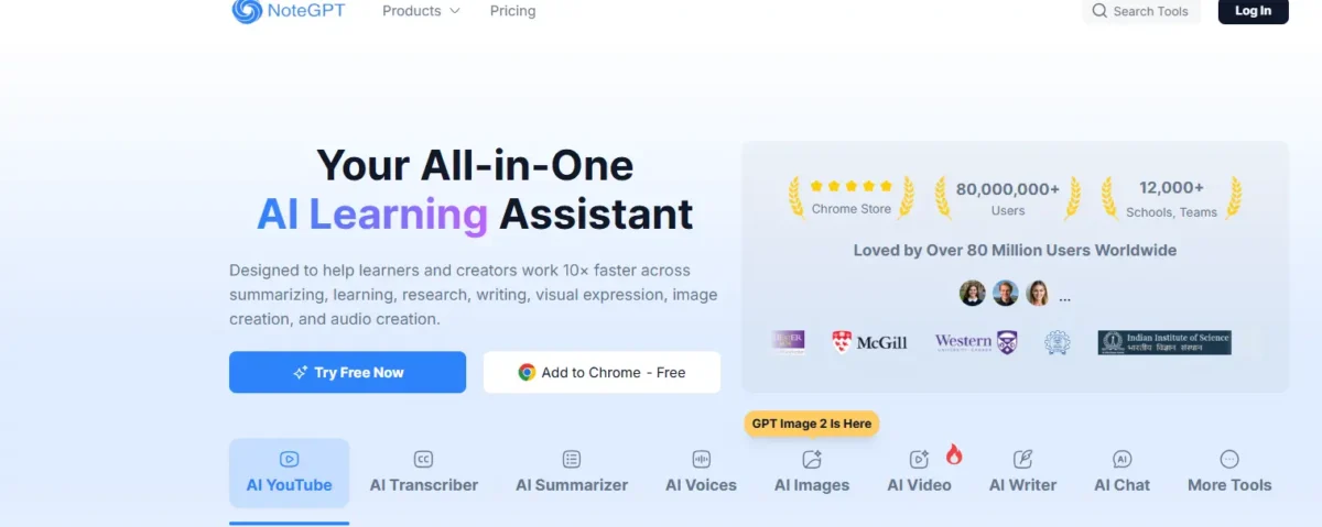 Top Free AI Tools for Students (2026) – पढ़ाई को 5x स्मार्ट बनाने वाले AI Tools ouTube Lecture से Notes