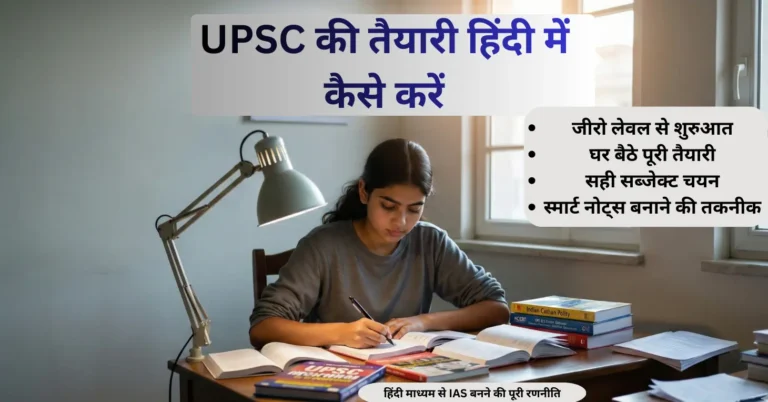 UPSC Ki Taiyari Hindi Mein Kaise Karen| घर पर जीरो लेवल से UPSC की तैयारी शुरू करें बेस्ट जानकारी 2026 UPSC Ki Taiyari Hindi Mein Kaise Karen