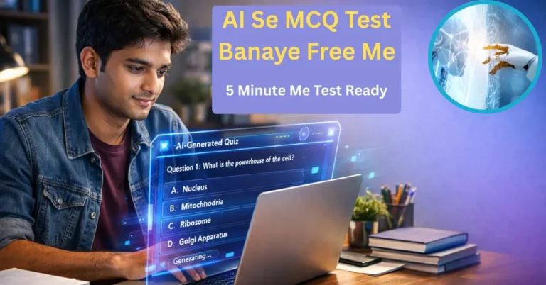 AI Se MCQ Test Kaise Banaye Free Me 2026 Complete Guide AI Se MCQ Test Kaise Banaye Free Me