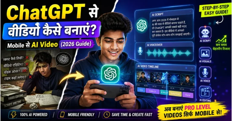 Chatgpt Se Video Kaise Banaye Mobile se, Animation और Motivational Video का पूरा तरीका 2026 chatgpt se video kaise banaye mobile se