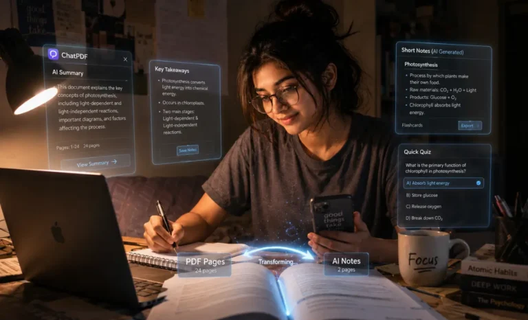 PDF Se Short Notes Kaise Banaye 200 Page Book को 2 मिनट में AI से पढ़ें 2026 Lambi PDF Se Short Notes Kaise Banaye AI Se