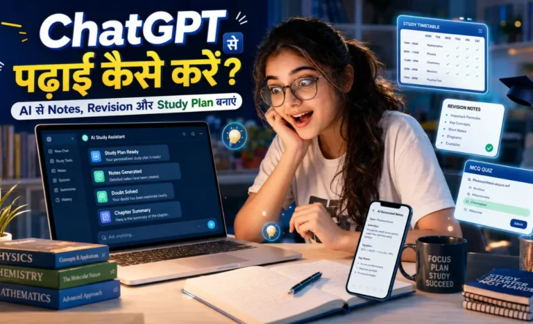 ChatGPT Se Padhai Kaise Kare AI Se Smart Study Hindi 2026 ChatGPT Se Padhai Kaise Kare