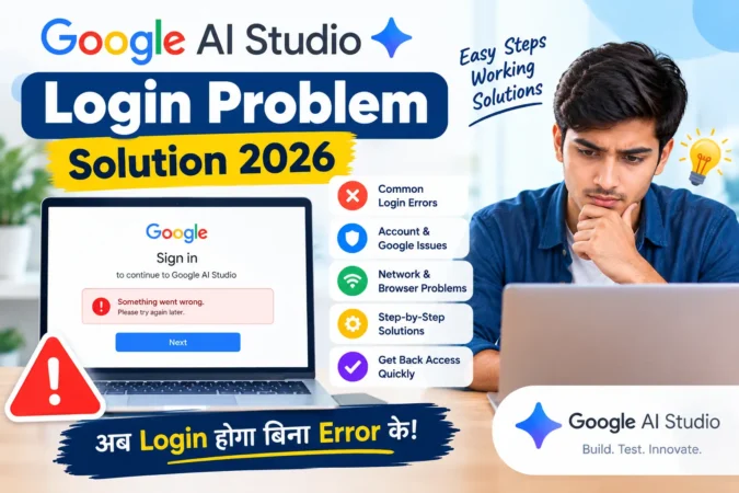 Google AI Studio Login Problem Solution 2026